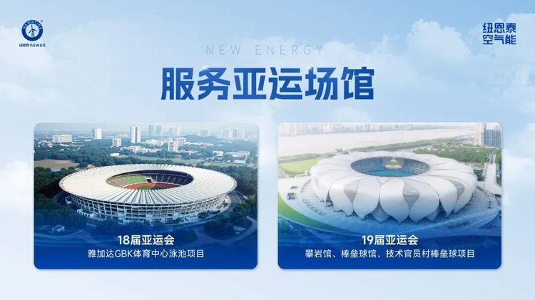 纽恩泰空气能服务雅加达与荆门亚运场馆